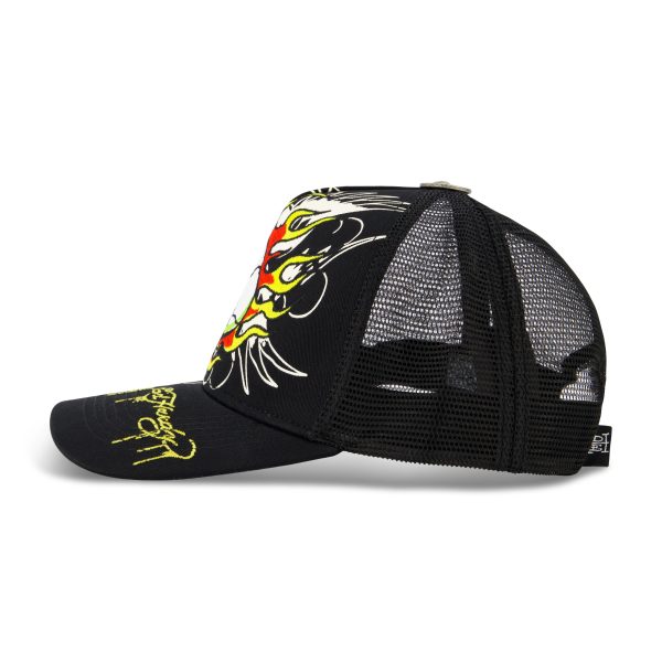Embroidered Fire Skull Hat - Image 2