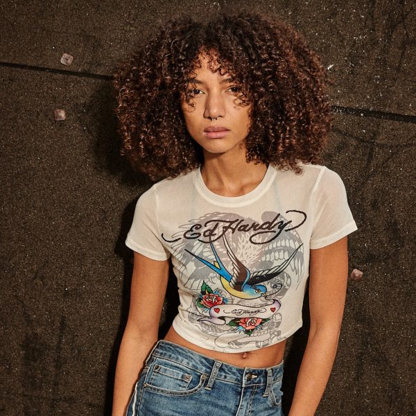 Mesh Swallow Baby Tee - Image 2