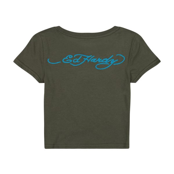 Rhinestone Brave Eagle Baby Tee - Image 2