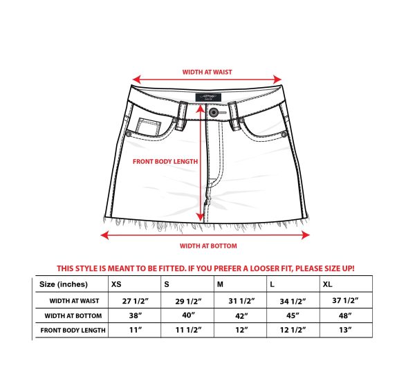 Panther Dagger Denim Mini Skirt - Image 3